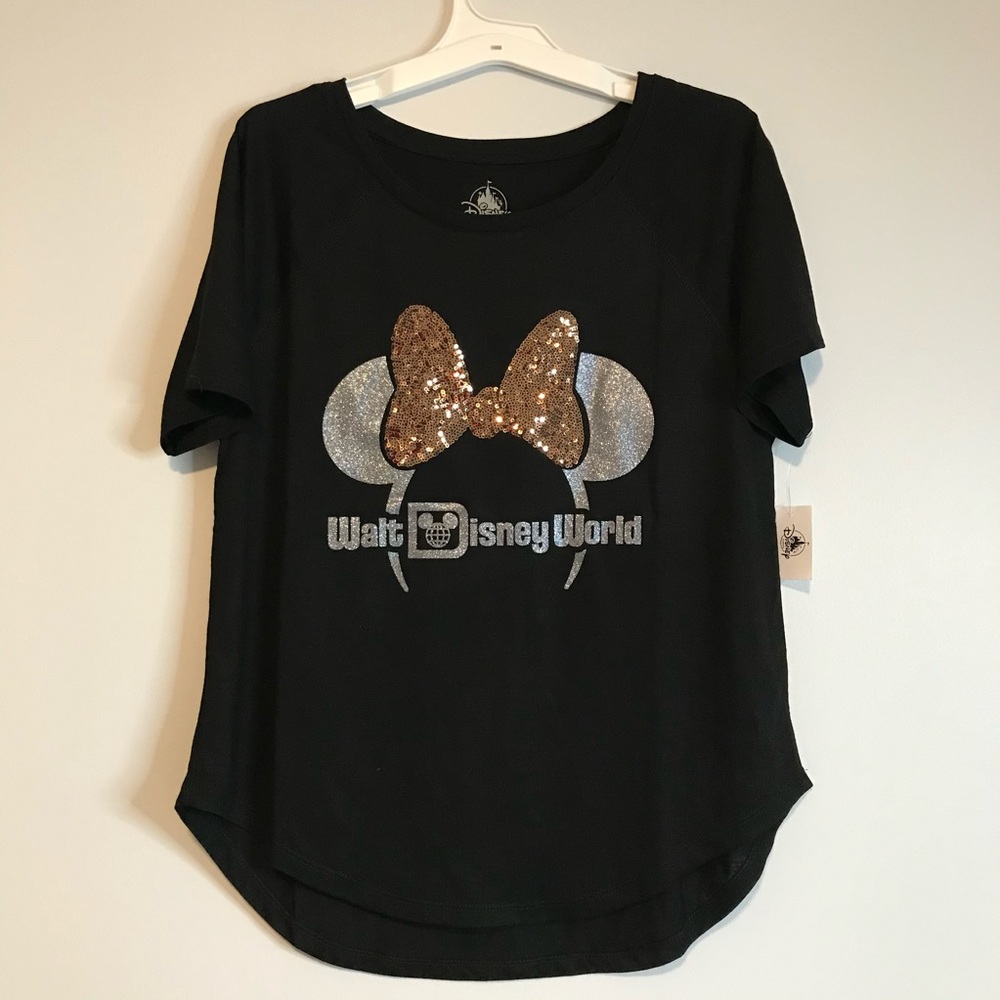 NWT Disney Short Sleeve Bronze Ear Headband Tshirt